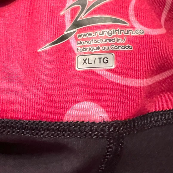 RunGirlRun women's pink/white Swirl print stretch fitness/workout skort Sz XL. - Picture 2 of 6